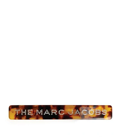 Shop Marc Jacobs Crystal-embellished Barette Clip
