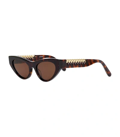 Shop Stella Mccartney Cat Eye Avana Sunglasses