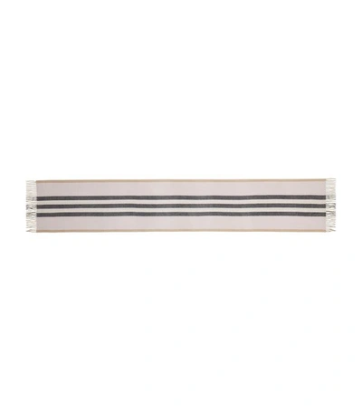 Shop Burberry Reversible Icon Stripe Cashmere Scarf