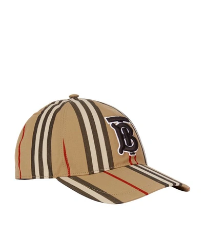 Shop Burberry Icon Stripe Baseball Cap