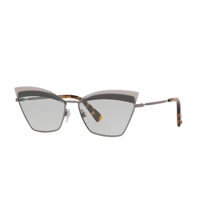 Shop Valentino Rockstud Cat Eye Sunglasses