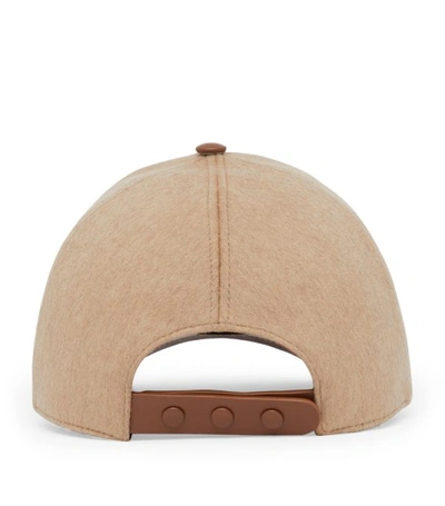 Shop Burberry Cashmere Baseball Cap