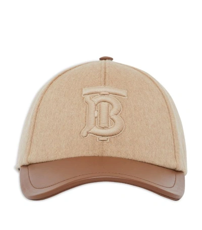 Shop Burberry Cashmere Baseball Cap