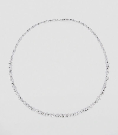 Shop Suzanne Kalan Yellow Gold And Diamond Fireworks Collar Necklace In White