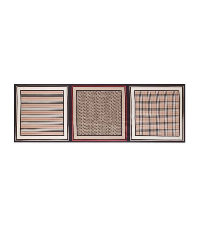 Shop Burberry Monogram Cashmere Scarf