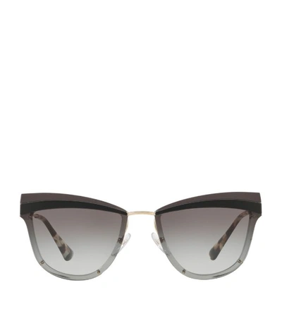 Shop Prada Two-tone Cat Eye Sunglasses In Kui0a7