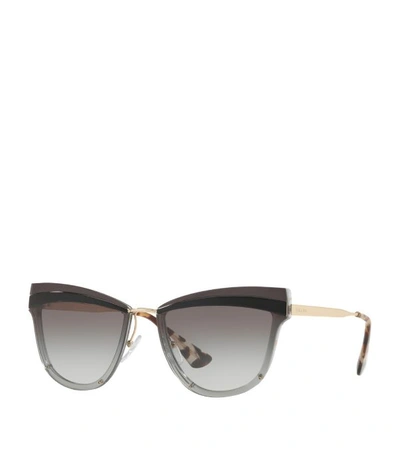 Shop Prada Two-tone Cat Eye Sunglasses In Kui0a7