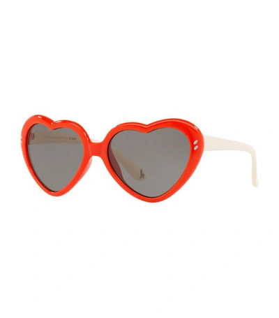 Shop Stella Mccartney Heart Sunglasses