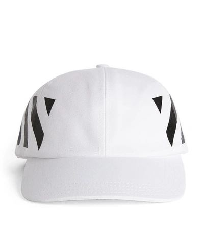 Shop Off-white Diagonal Print Baseball Hat