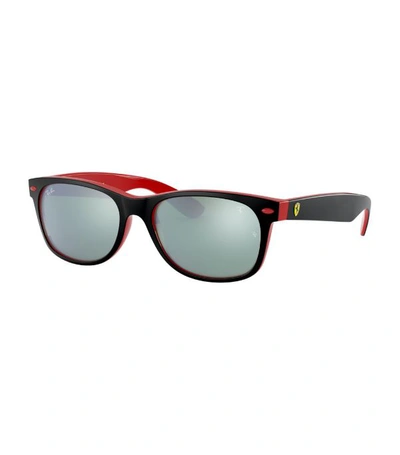 Shop Ray Ban X Scuderia Ferrari Wayfarer Sunglasses