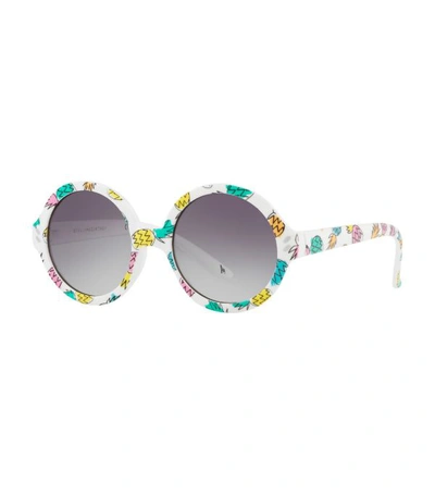 Shop Stella Mccartney Round Pineapple Sunglasses