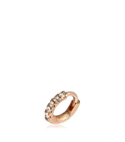 Shop Annoushka Dusty Diamonds Single Rose Gold Hoop Earring