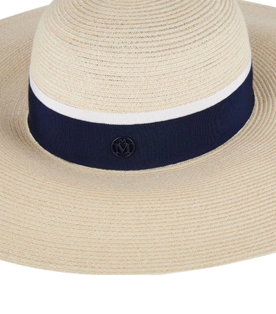 Shop Maison Michel Blanche Straw Hat