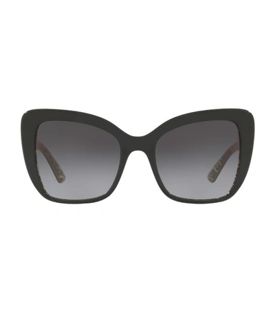 Shop Dolce & Gabbana Acetate Butterfly Sunglasses