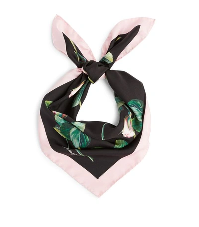 Shop Dolce & Gabbana Silk Floral Scarf