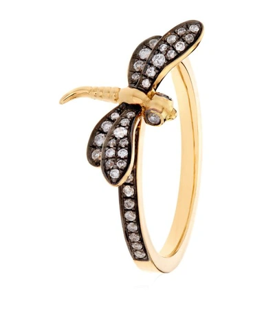 Shop Annoushka Love Diamonds Dragonfly Ring Size M
