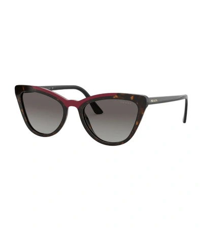 Shop Prada Tortoiseshell Cat Eye Sunglasses