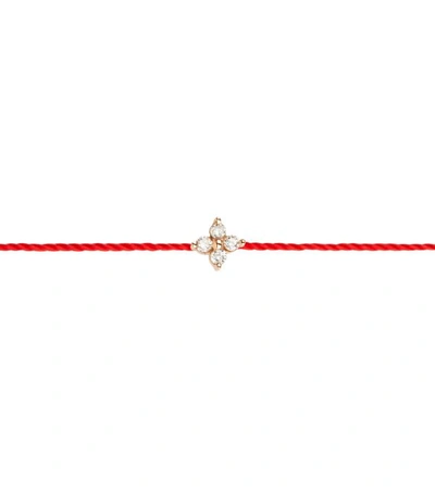 Shop Redline Yellow Gold And Diamond Shiny Bracelet In Red