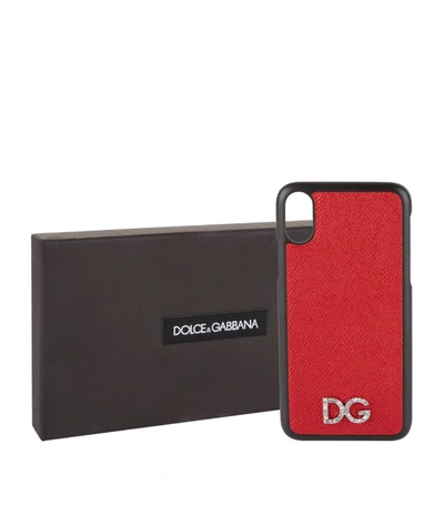Shop Dolce & Gabbana Leather Iphone X Case