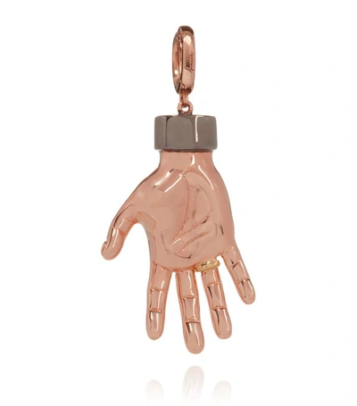 Shop Annoushka + The Vampire's Wife Rose Gold Red Right Hand Charm