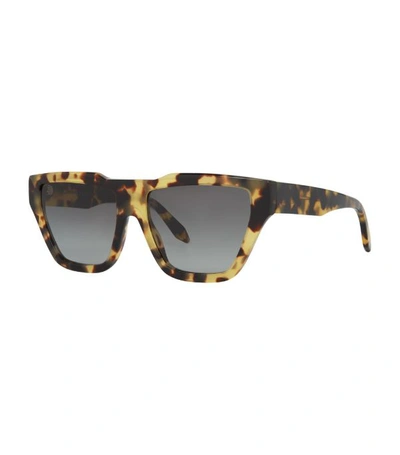 Shop Victoria Beckham Tortoiseshell Square Sunglasses