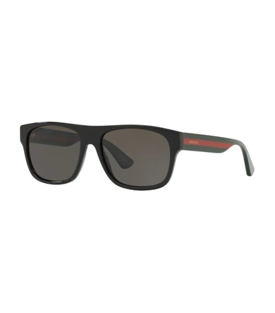 Shop Gucci Rectangle Sunglasses