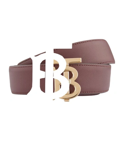 Shop Burberry Leather Reversible Belt