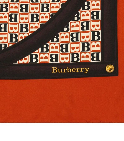 Shop Burberry Silk Archival Design Scarf