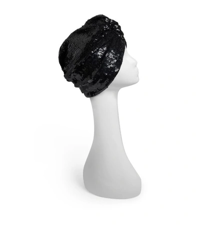 Shop Mary Jane Claverol Maryjane Claverol Sequin Twist-front Turban