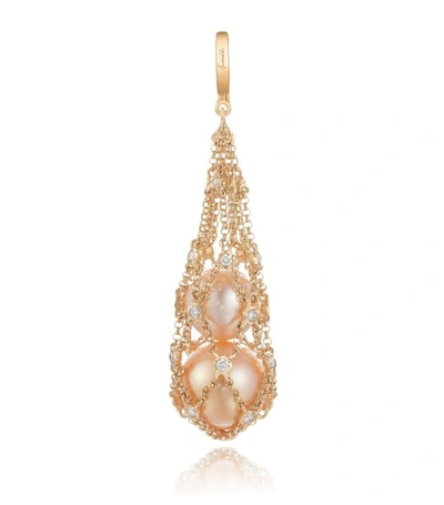 Shop Annoushka Lattice Gold Diamond Net Pendant