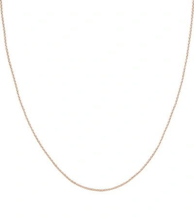 Shop Monica Vinader Rose Gold Plated Rolo Chain