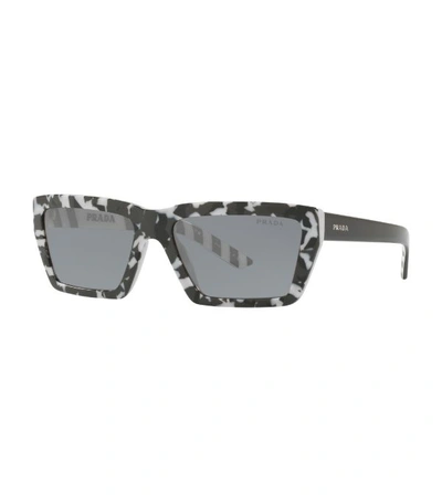 Shop Prada Graphic Rectangle Sunglasses