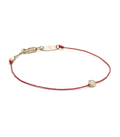 Shop Redline Rose Gold And Diamond Pure Bracelet In Red