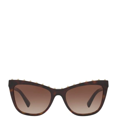 Shop Valentino Garavani Rockstud Cat Eye Sunglasses