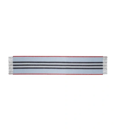 Shop Burberry Reversible Icon Stripe Cashmere Scarf