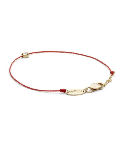 Shop Redline Yellow Gold And Diamond Pure Bracelet In Red