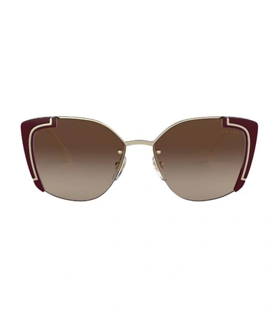 Shop Prada Irregular Sunglasses