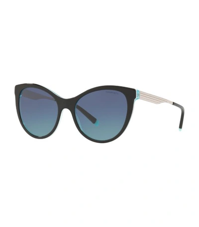 Shop Tiffany & Co Arm Detail Butterfly Sunglasses