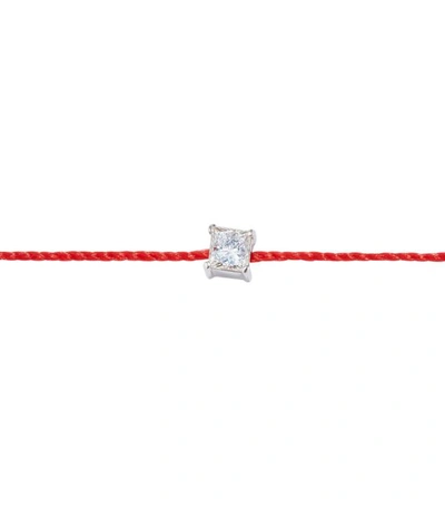 Shop Redline White Gold And Diamond Princesse Bracelet In Multi