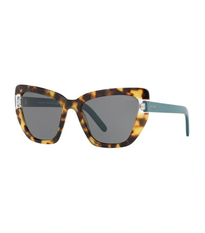 Shop Prada Tortoiseshell Cat-eye Sunglasses