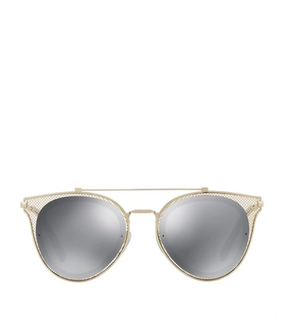 Shop Valentino Mesh Pilot Sunglasses