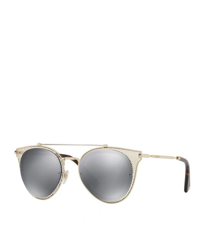 Shop Valentino Mesh Pilot Sunglasses