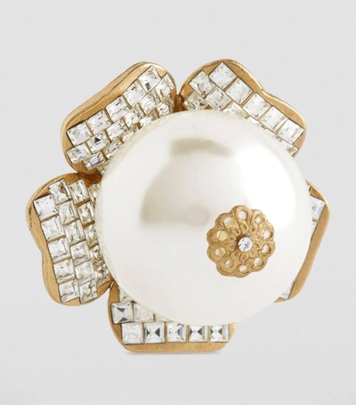 Shop Dolce & Gabbana Crystal-embellished Clip-on Earrings