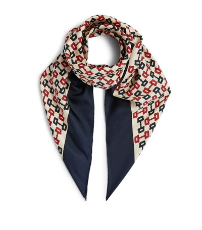 Shop Gucci Silk Horsebit Scarf