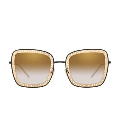Shop Dolce & Gabbana Beaded Metal Sunglasses