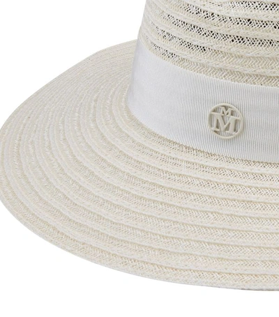 Shop Maison Michel Virginie Straw Fedora