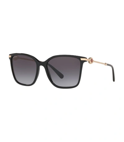 Shop Bvlgari Square Sunglasses