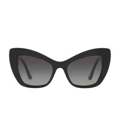 Shop Dolce & Gabbana Havana Cat Eye Sunglasses