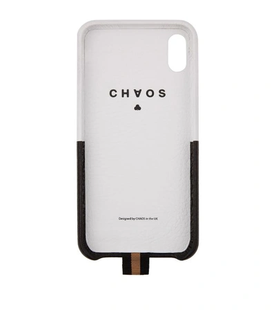 Shop Chaos Leather Logo Strap Iphone Xs Case