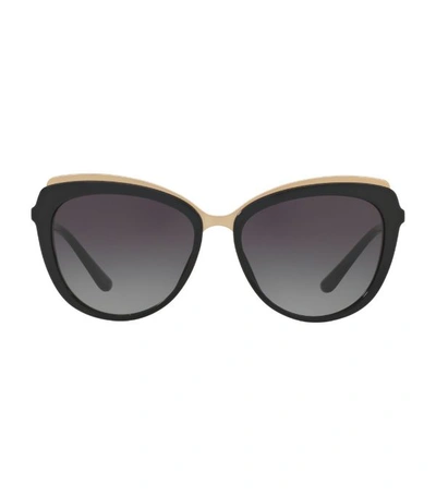 Shop Dolce & Gabbana Metal Trimmed Cat-eye Sunglasses